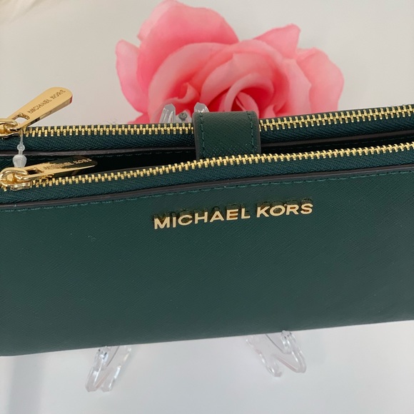 🌸Michael Kors DoubleZip Wallet Wristlet RasingGr - Picture 4 of 8